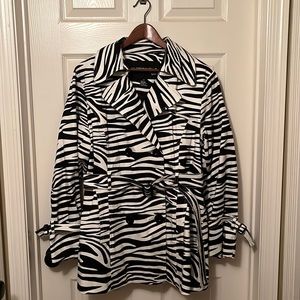 Zebra Trench Coat / Jacket
